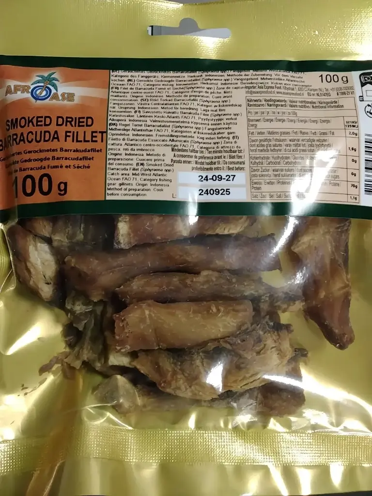 Smoked Dried BARRACUDA fillet 