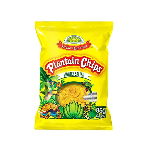 Tropical Gormet Plantain Chips Salé- Lightly Salty  