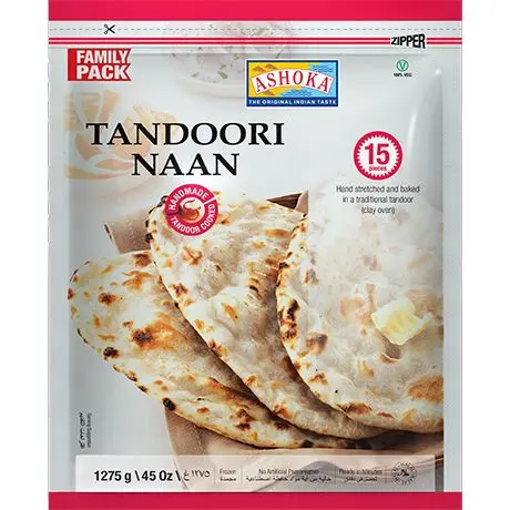 Ashoka Tandoori Naan Family Pack-15pcs- 1.27kg
