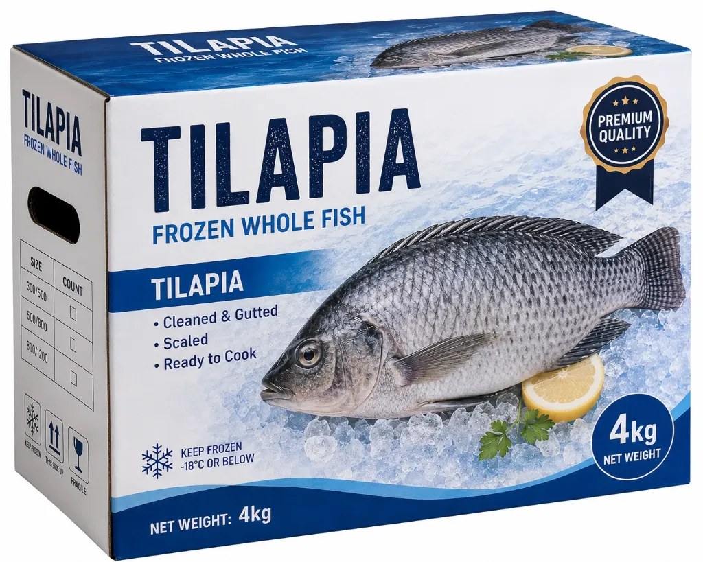 Box Royal Sea Food Tilapia Noir 500/700 4kg (Prix/Boite) 