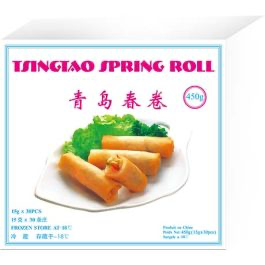 TSINGTAO Frozen Mini Vegetable Spring Rolls – 60 Pieces (900g)