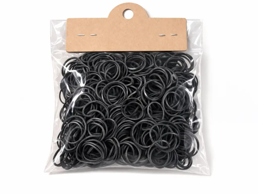 600pcs hair rubber bands (black)