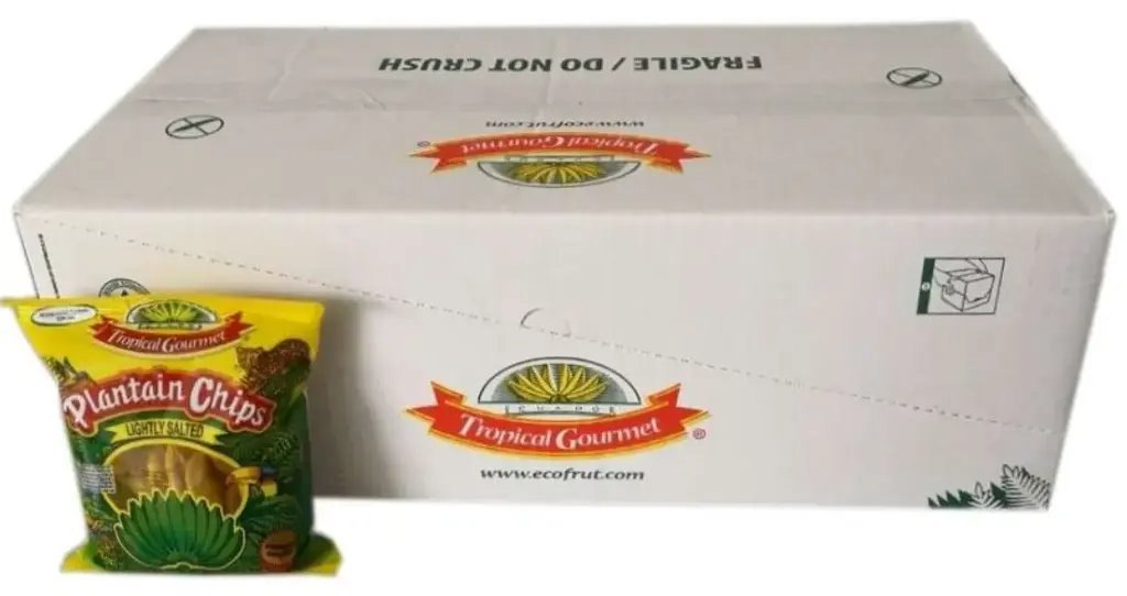 Box/Carton Tropical Gormet Plantain Chips Salé- Lightly Salty - Pack of 20 Units  