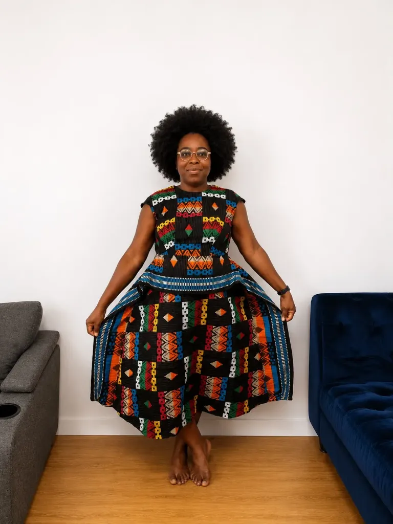 Akwaete Multi Colored Dress