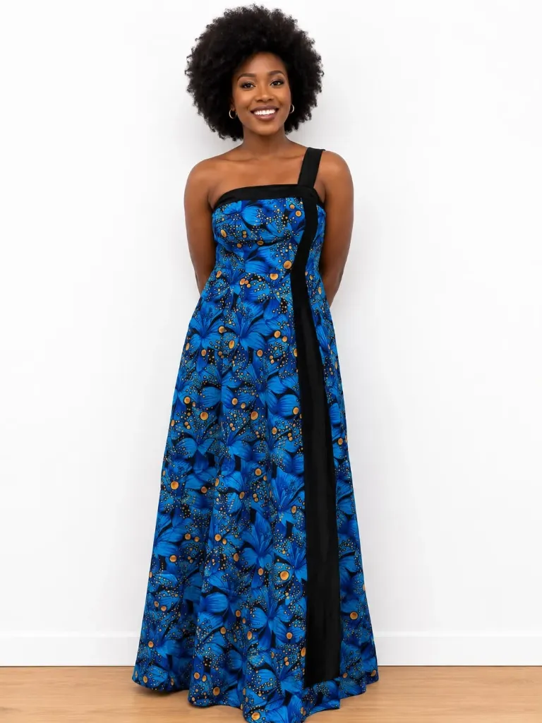 Mono Strap Maxi Gown