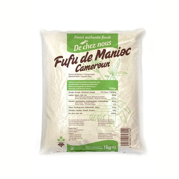 De Chez Nous Fufu de Manioc Cameroun - 1kg