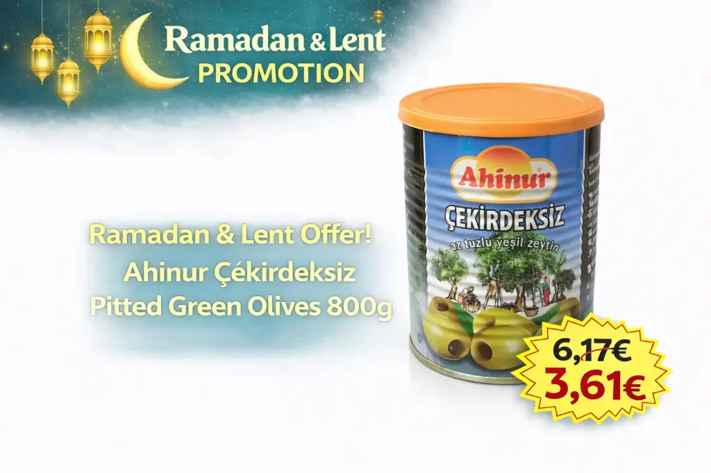 Ahinur cekirdeksiz yesil- Pitted Green Olives- 800g 