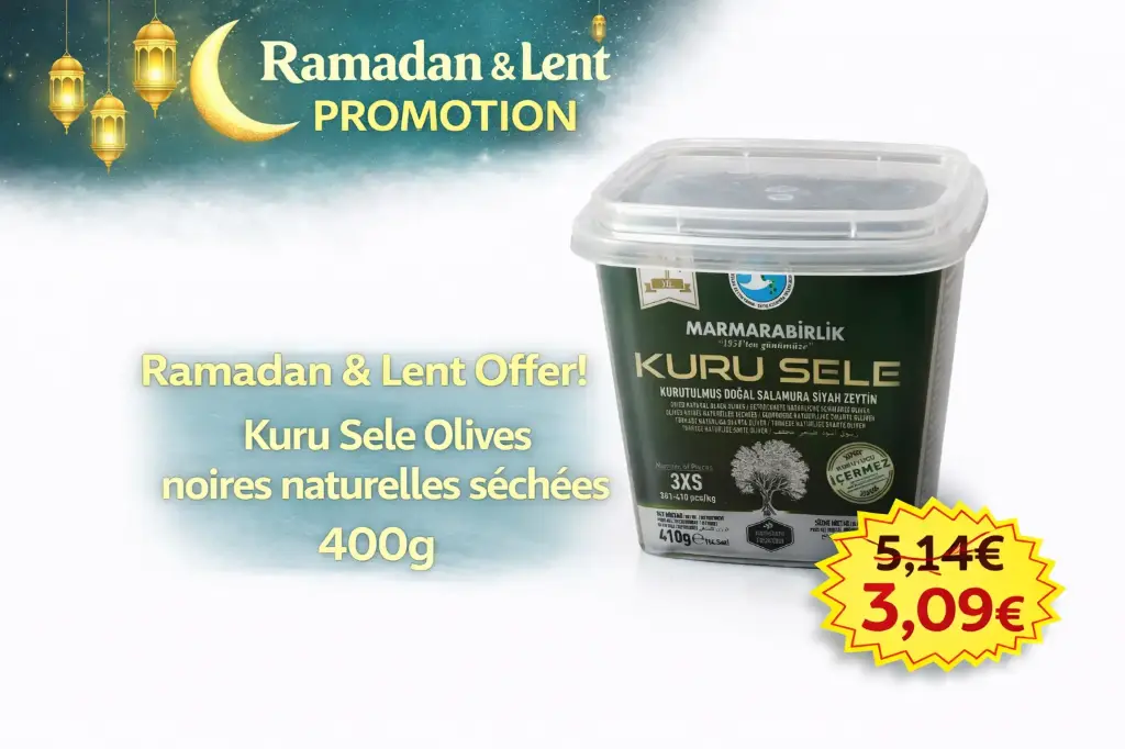 Kuru Sele Olives Noires Naturalles secheè 3XS- 400g