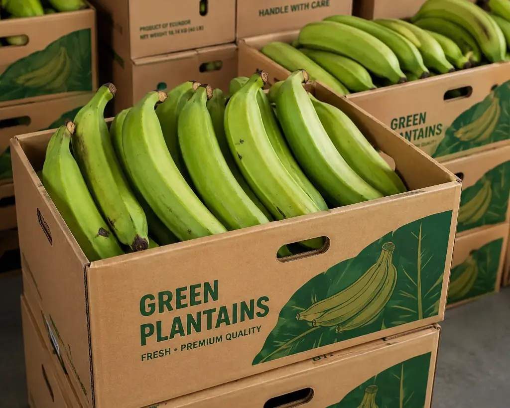  Box of Green plantain - 22.70kg 