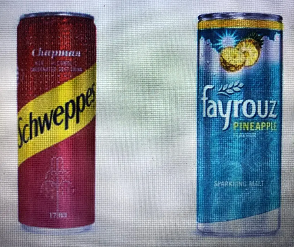 Promotion Fayrouz/ Schweppes Nigerian drinks _ 5pcs à 2,50 Eur.