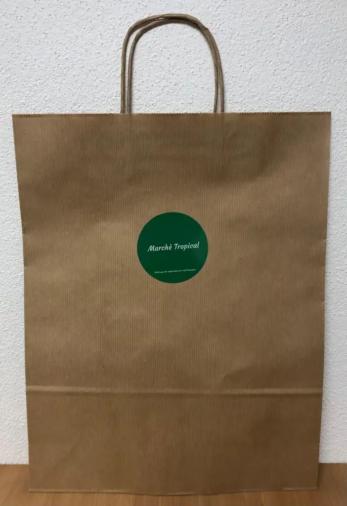 Sac de courses "Marché Tropical" en papier 