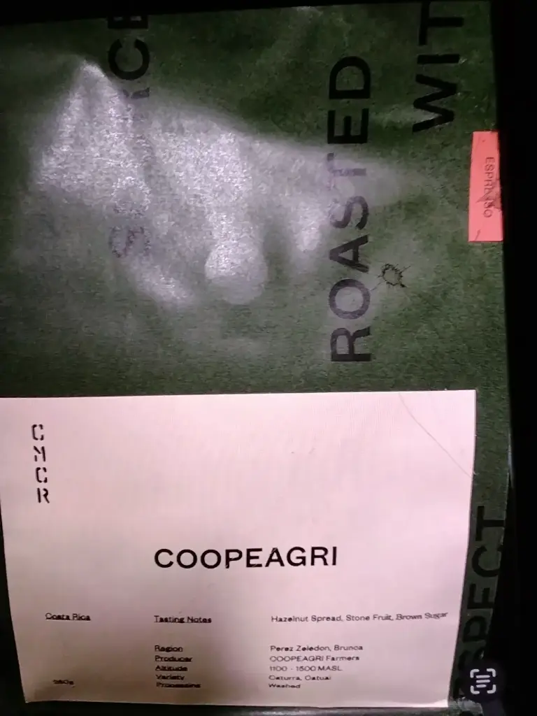 CoopeAgri, Costa Rica espresso roast whole bean coffee-250g
