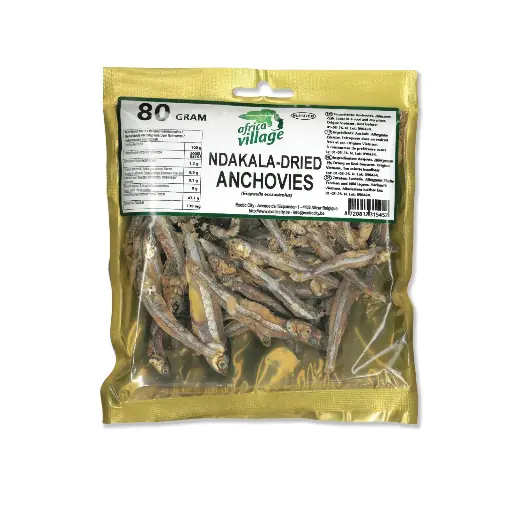 AFRICA VILLAGE DRY ANCHOVIES-NDAKALA 80G