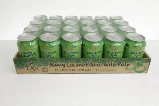 Pack of 24 Can TAS coconut Water With Pulp-310ml 