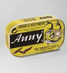 SARDINES ANNY A L'HUILE PIMENTEE 125g