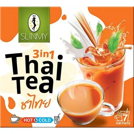  SLINMY  Instant Thai Tea Mix-7 Scahets