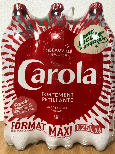 Pack Carola fortement pétillante 6x1,25L