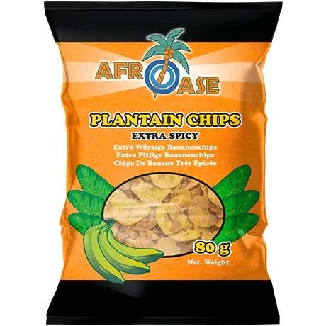    AFROASE  Plantain Chips Extra Spicy