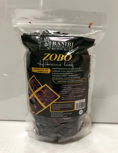 Dried Hibiscus Flower - Bissap, Zobo - 250g 